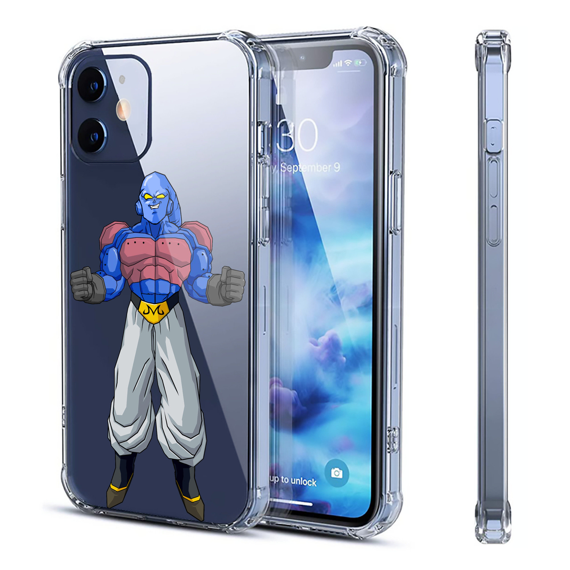 （画像用） ドラゴンボール 魔人ブウ DRAGON BALL Majin Buu 【iPhone 12シリーズ対応】透明スマホケース（クリアソフトケース）